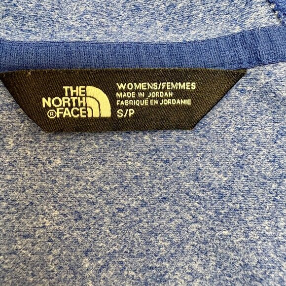 The North Face Agave Full Zip Fleece Hoodie Jacket Blue - Picture 4 of 8